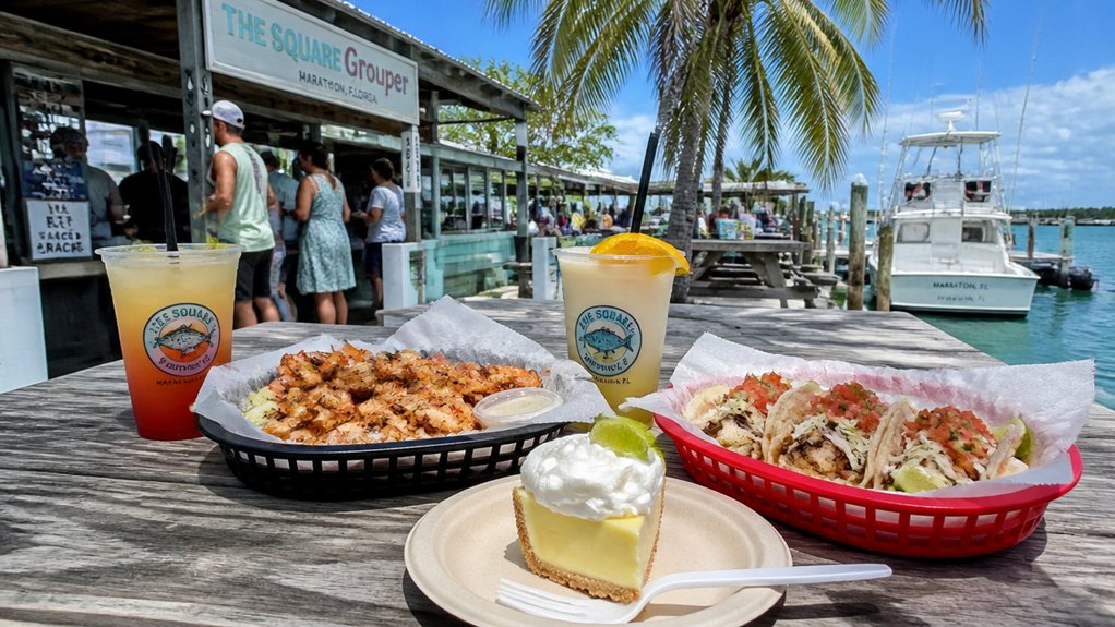 casual waterfront seafood and sandwiches