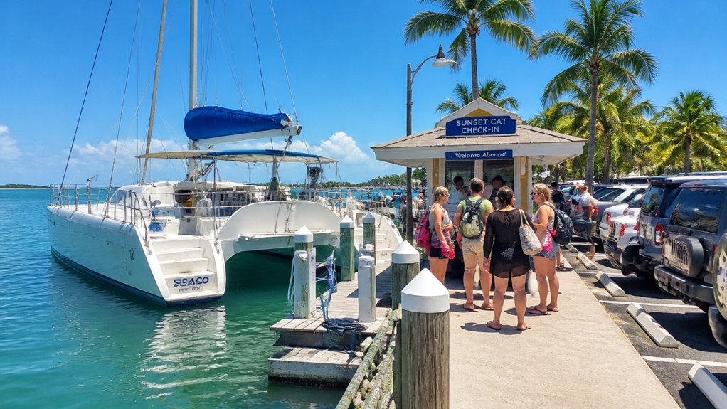 check in locations and parking
