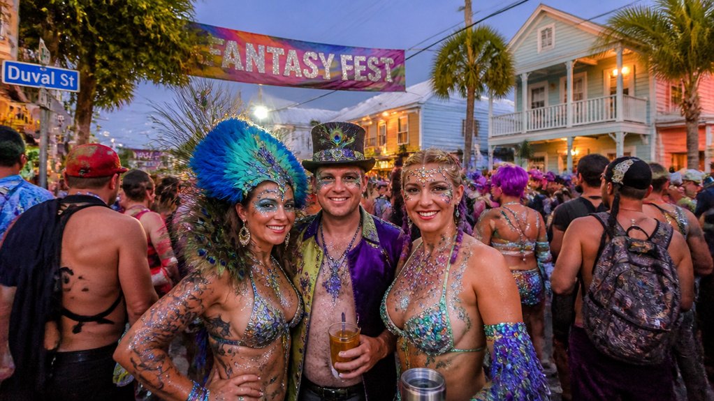 costumed colorful lively fall