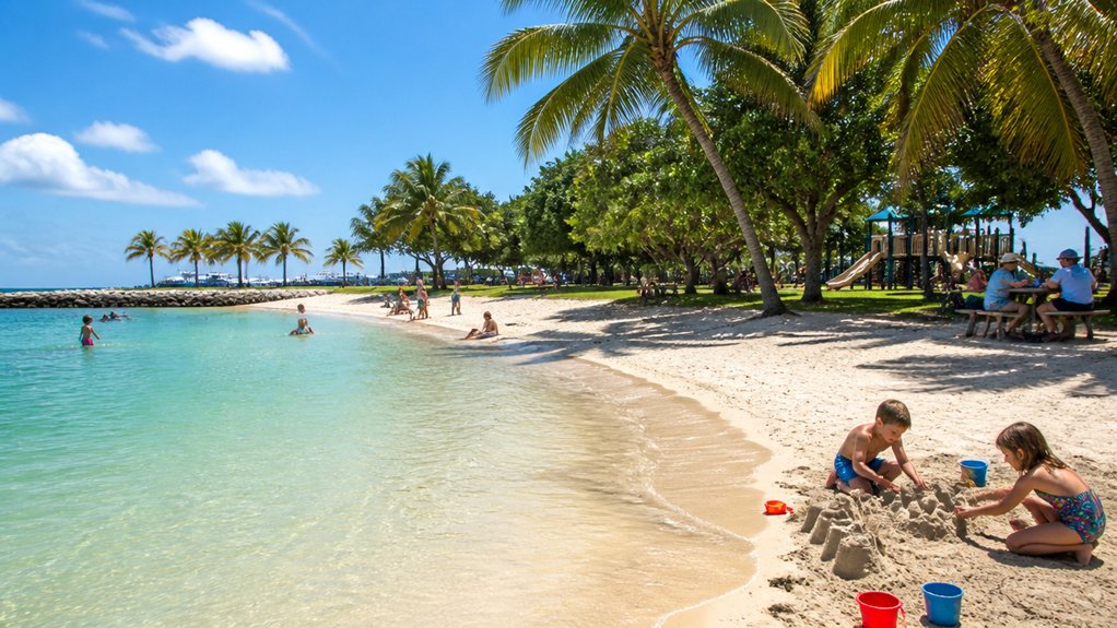 family friendly beaches with amenities
