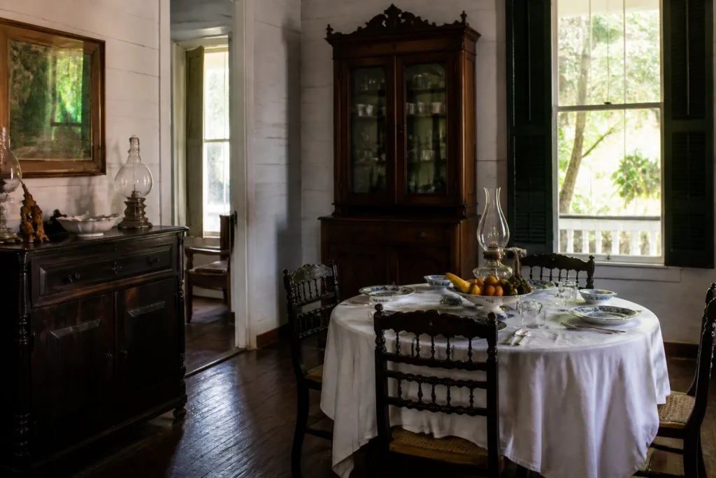 Period-furnished room in a historic Key West house