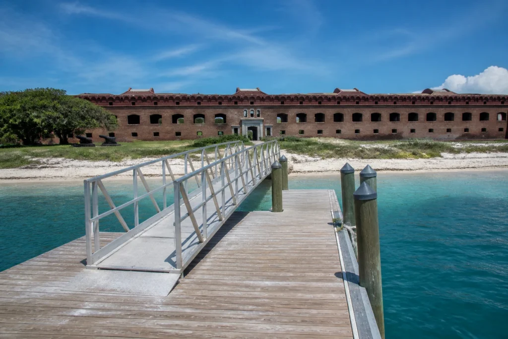 Dock ramp at Fort Jefferson on Garden Key
