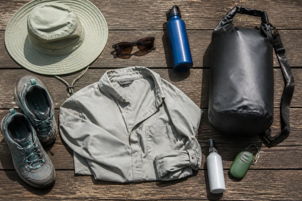 Outdoor equipment for a Key West boat and wildlife tour