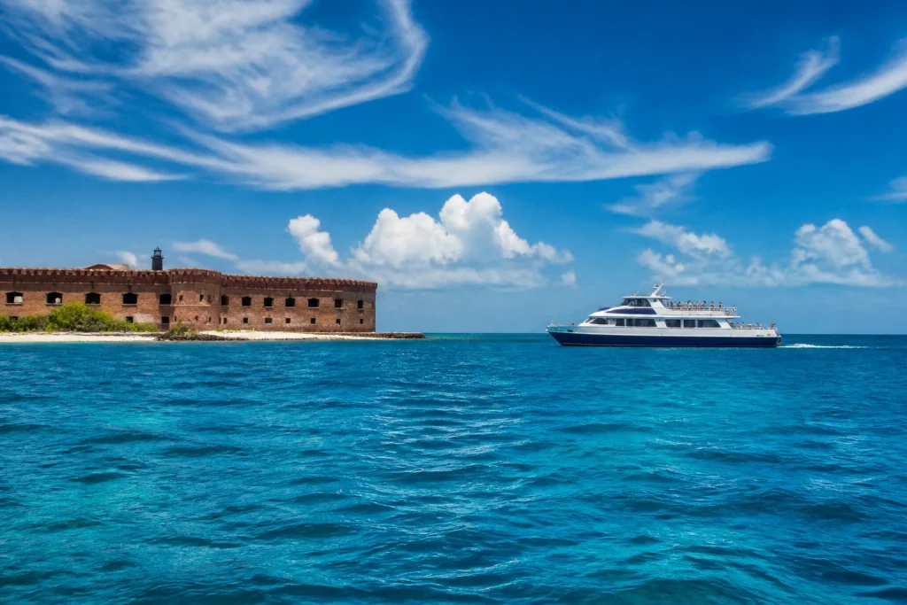 Fort Jefferson at Dry Tortugas viewed from the water